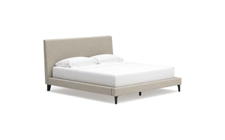 KING UPH BED W/ROLL SLATS Cielden Two-toneB1199-82 ASHLEY