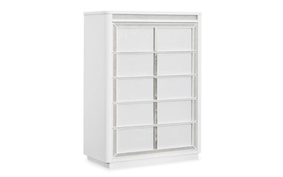 FIVE DRAWER CHEST Chalanna WhiteB822-46 ASHLEY