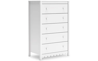 FIVE DRAWER CHEST Hallityn WhiteEB1810-245 ASHLEY