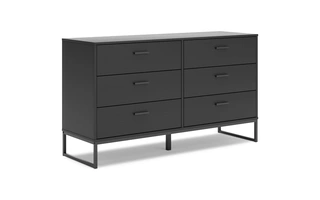 SIX DRAWER DRESSER Socalle BlackEB1865-231 ASHLEY