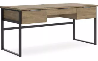 home office desk montia light brown