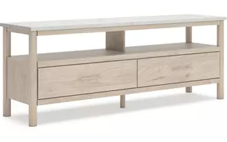 extra large tv stand cadmori tan/white