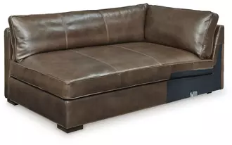 Ashley kiessel laf corner chaise in chocolate