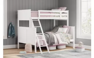 Ashley nextonfort t/f bunk lower panels/r slats in multi