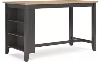 rect dining room counter table gesthaven natural/brown