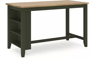 rect dining room counter table gesthaven natural/green