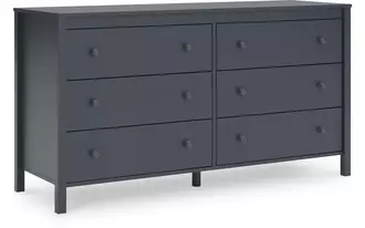 six drawer dresser simmenfort navy blue