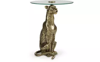 accent table vallain antique gold finish