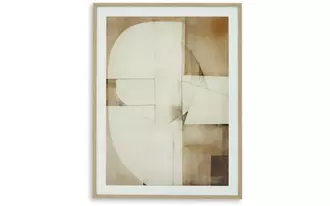 wall art corlain brown/tan/white