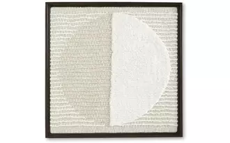 wall decor bachard tan/white