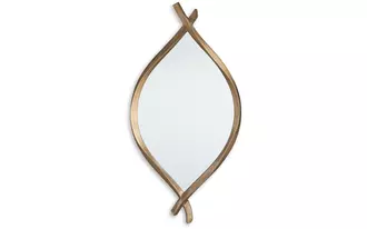 accent mirror bartner antique gold finish