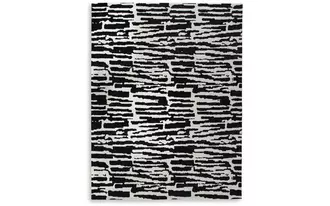 large rug bramshaw black/ivory
