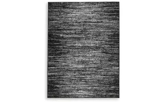 large rug abageal black/white