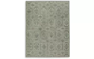 large rug jossland green/ivory