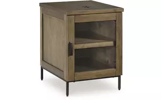 chair side end table torlanta brown