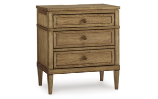 THREE DRAWER NIGHT STAND Sharlance Light BrownB895-93 ASHLEY