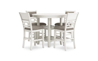 DRM COUNTER TABLE SET (5/CN) Erinberg Antique WhiteD423-223 ASHLEY