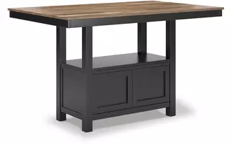 rect dining room counter table wildenauer brown/black