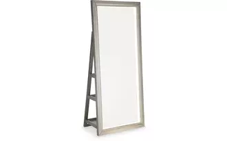 floor standing mirror/storage evesen champagne