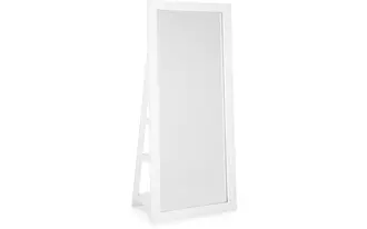 floor standing mirror/storage evesen white
