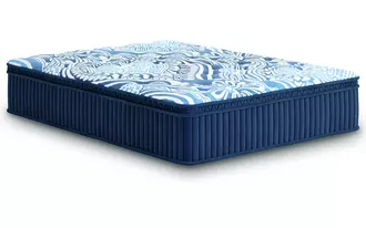 queen mattress plush luxe 2.0 blue