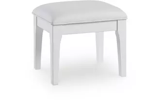 Ashley chalanna vanity stool in white