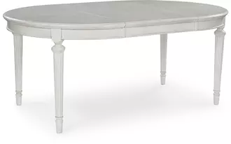 oval dining room ext table montelaine antique white