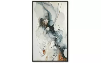 wall art foxenburg blue/amber/white