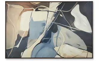 wall art avalen blue/brown/beige