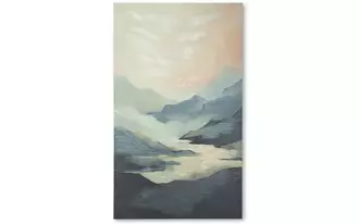 wall art thomhill teal/green/peach