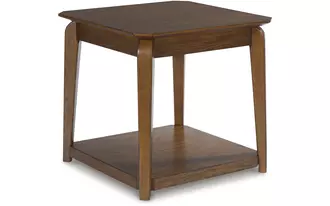 square end table trenmour medium brown