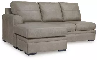 Ashley amuleto laf sofa chaise in desert