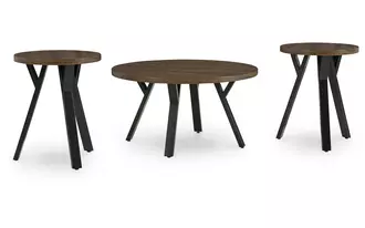 occasional table set (3/cn) elbrynn brown/black
