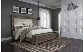 Ashley johnelle king/cal king storage ftbd in gray