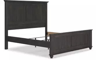 Ashley gardanza king panel rails in black