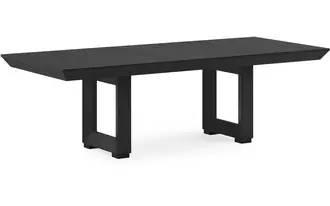 Ashley londer rect dining room ext table in black