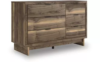six drawer dresser chirason brown