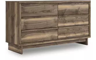 six drawer dresser chirason brown