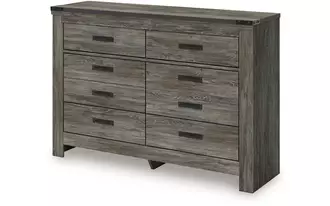 Ashley frandern six drawer dresser in warm gray