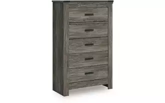 Ashley frandern five drawer chest in warm gray