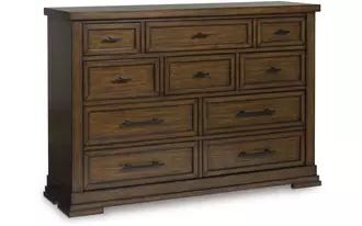 Ashley taffenbrook dresser in medium brown