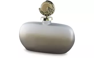 Ashley acario jar in taupe/gold finish