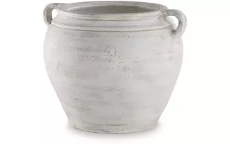 Ashley meadie vase in distressed white