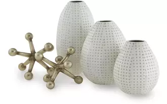 Ashley azerton accessory set (5/cn) in white/gold finish