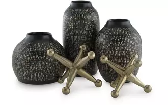 Ashley vinburn accessory set (5/cn) in black/gold finish