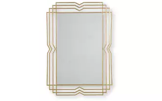 Ashley claybrook accent mirror in gold finish