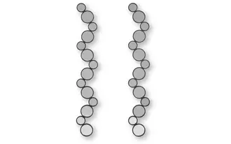 Ashley vinler accent mirror set (2/cn) in black