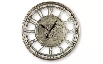 Ashley gilover wall clock in champagne finish