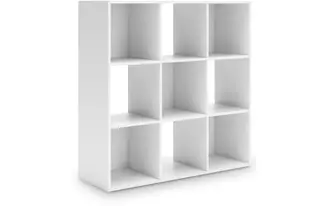 Ashley onita nine cube organizer in white
