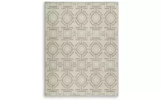 Ashley maconville large rug in ivory/gray